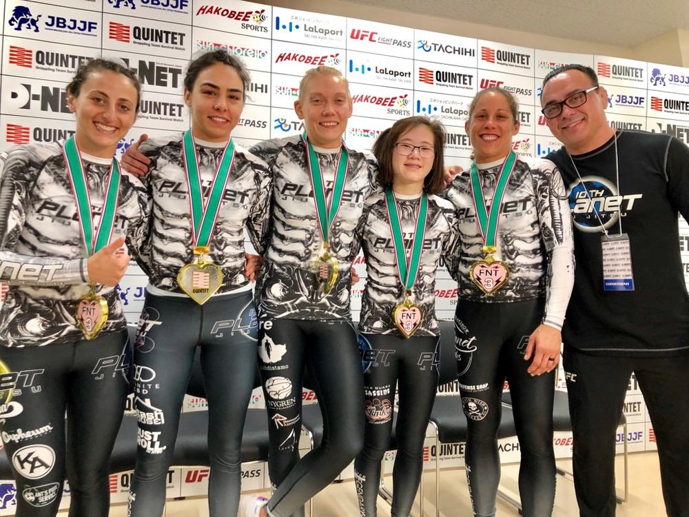 【QUINTET】初の女子プログラップリング団体戦は10th planetが優勝！ 日本柔術女子は涙の準優勝