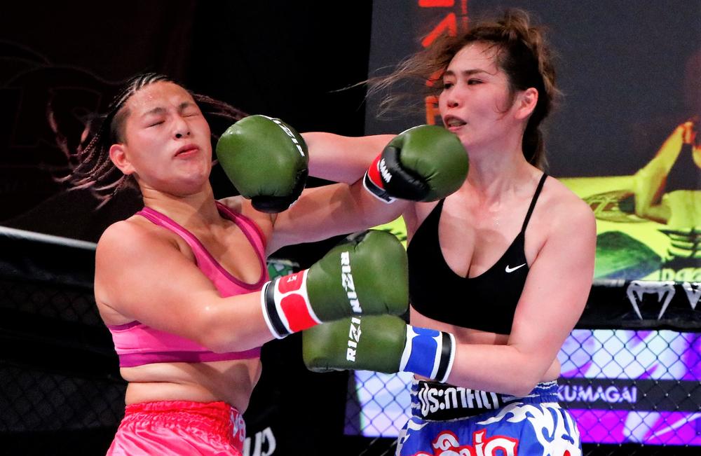 Deep Kingレイナに惜敗した熊谷麻理奈 私はまだ決着がついていないと思うので再戦したい ゴング格闘技