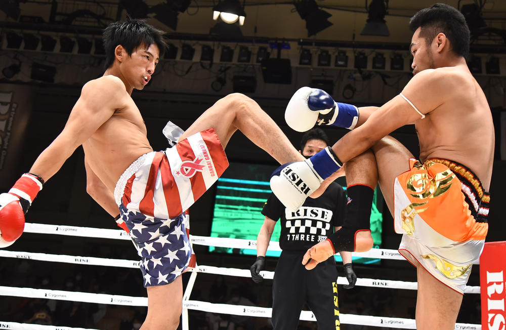 Rise 一馬が戦慄の新必殺技 上弦ノ三日月蹴り で47秒ko タイトル奪取をアピール ゴング格闘技