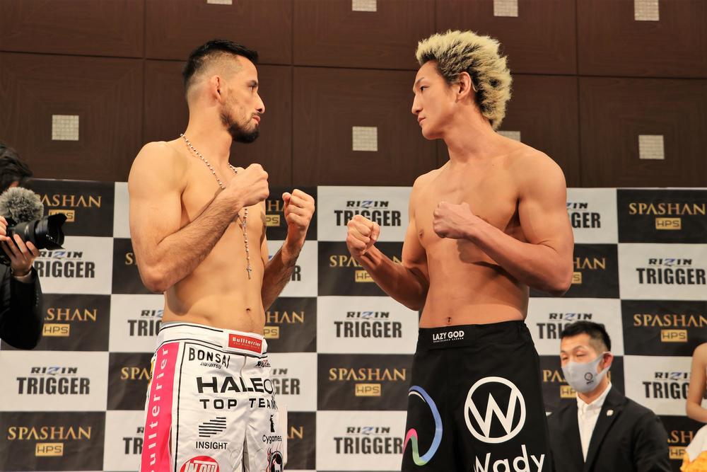 Rizin クレベル コイケと佐々木憂流迦が計量パス クレベル 絶対にいい試合になる ボペガー 佐々木 僕がしっかり勝ってぶち上げる ゴング格闘技